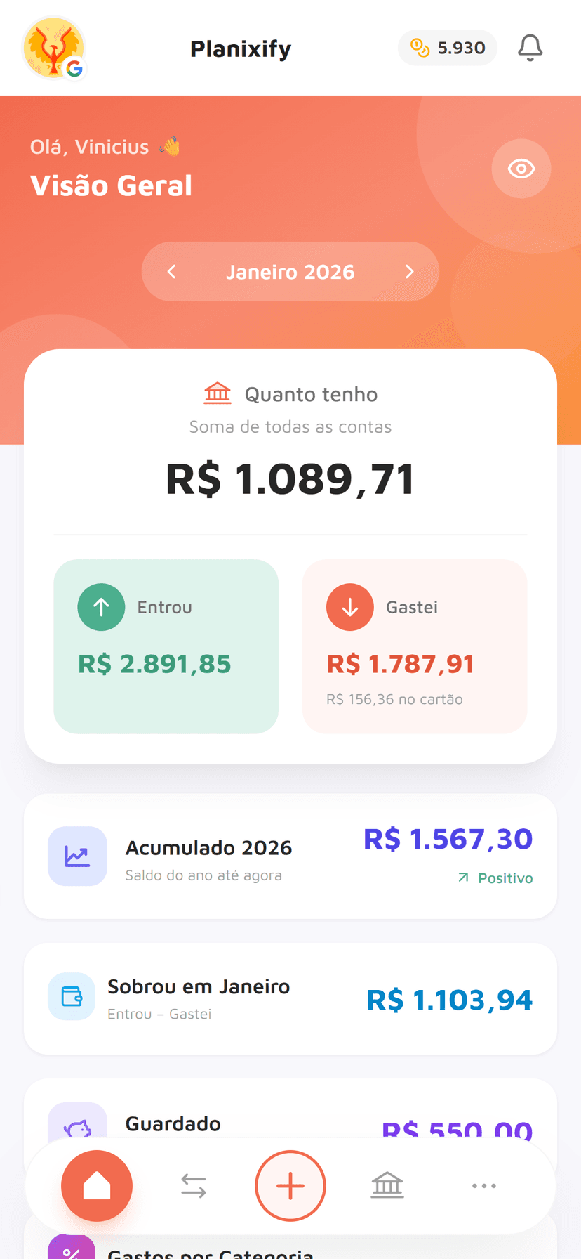 Planixify no celular